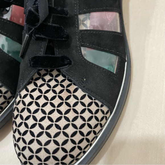 BeautiFeel Women's  41 Tera Black Oxford Shoes Suede Leather Velvet NO Insoles - Picture 13 of 13